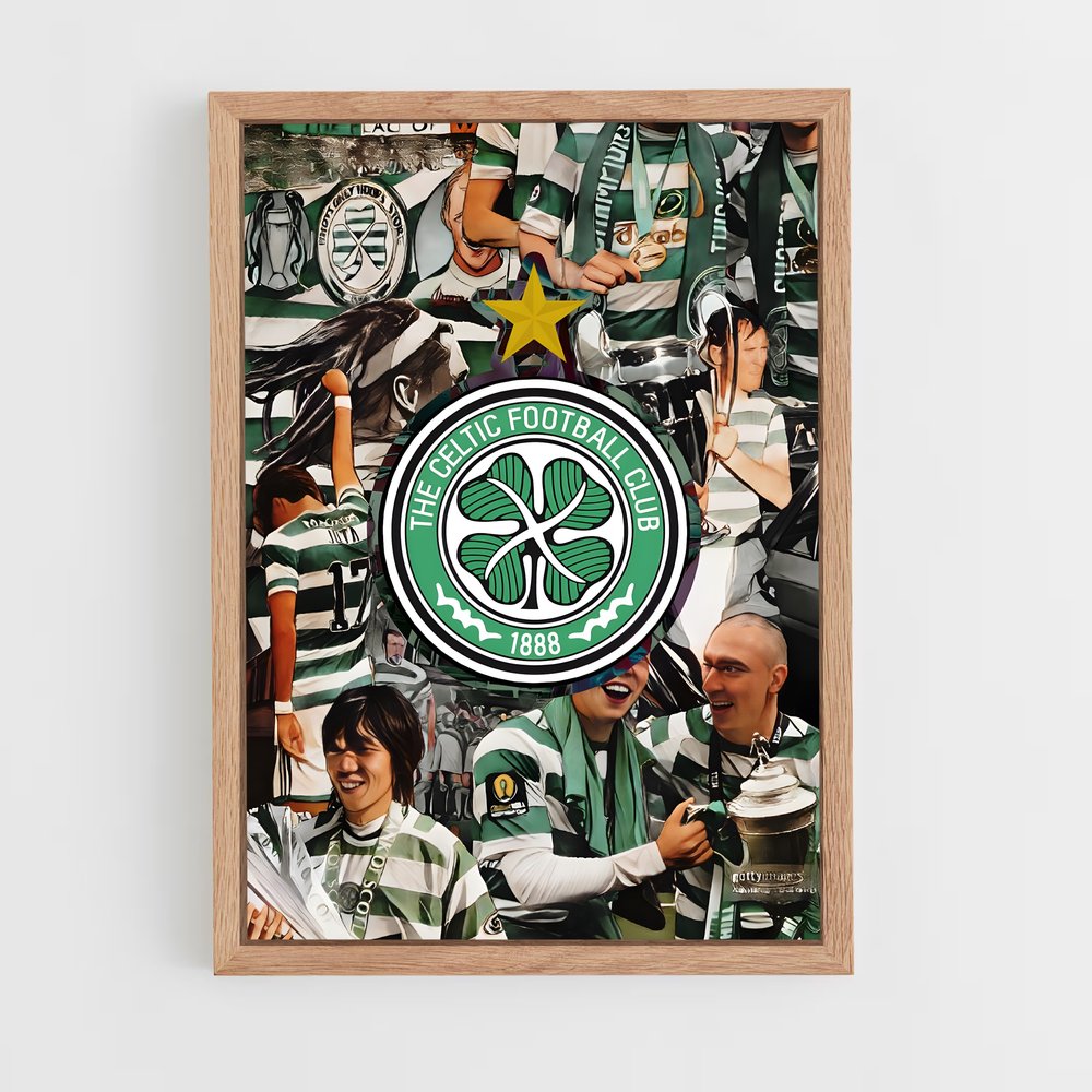 the-celtic-fc-11 cadre Bois clair