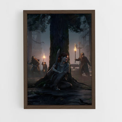 the-last-of-us-13 cadre Bois foncé