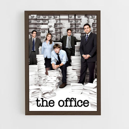 the-office-4 cadre Bois foncé