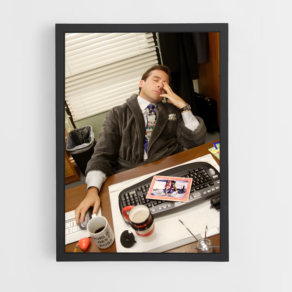 the-office-6 cadre Noir