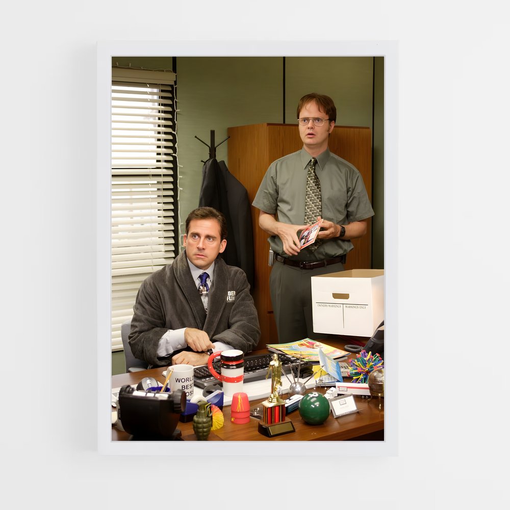 the-office-7 cadre Blanc