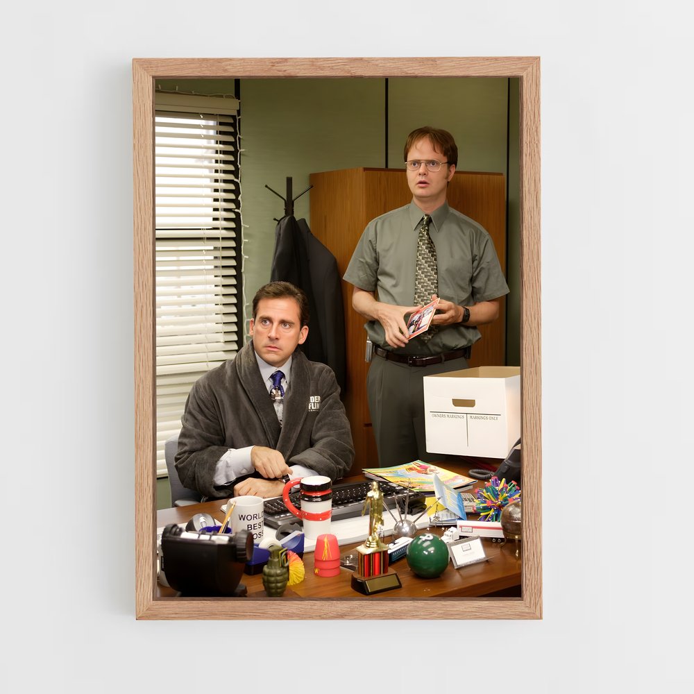 the-office-7 cadre Bois clair