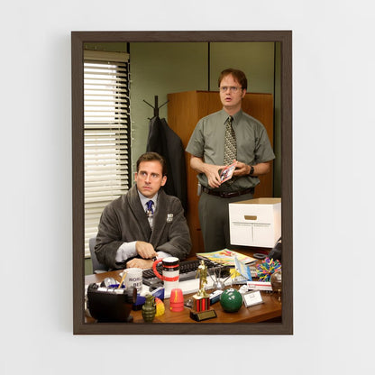 the-office-7 cadre Bois foncé