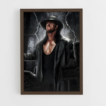the-undertaker-10 cadre Bois foncé