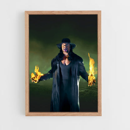 the-undertaker-7 cadre Bois clair