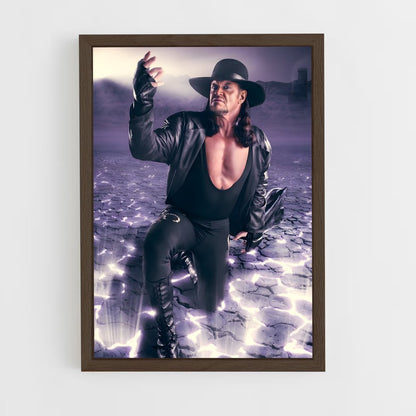 the-undertaker-9 cadre Bois foncé