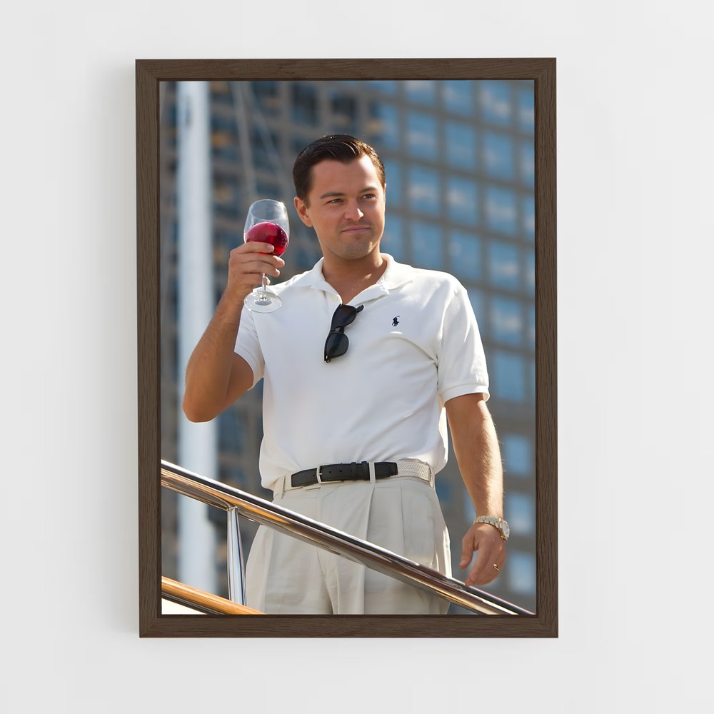 the-wolf-of-wall-street-3 cadre Bois foncé