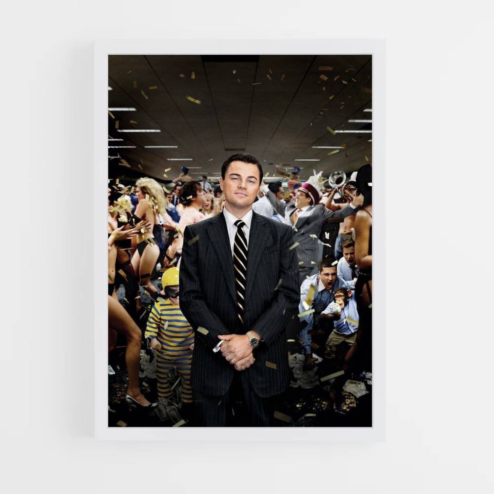 Poster Jordan Belfort Bureaux