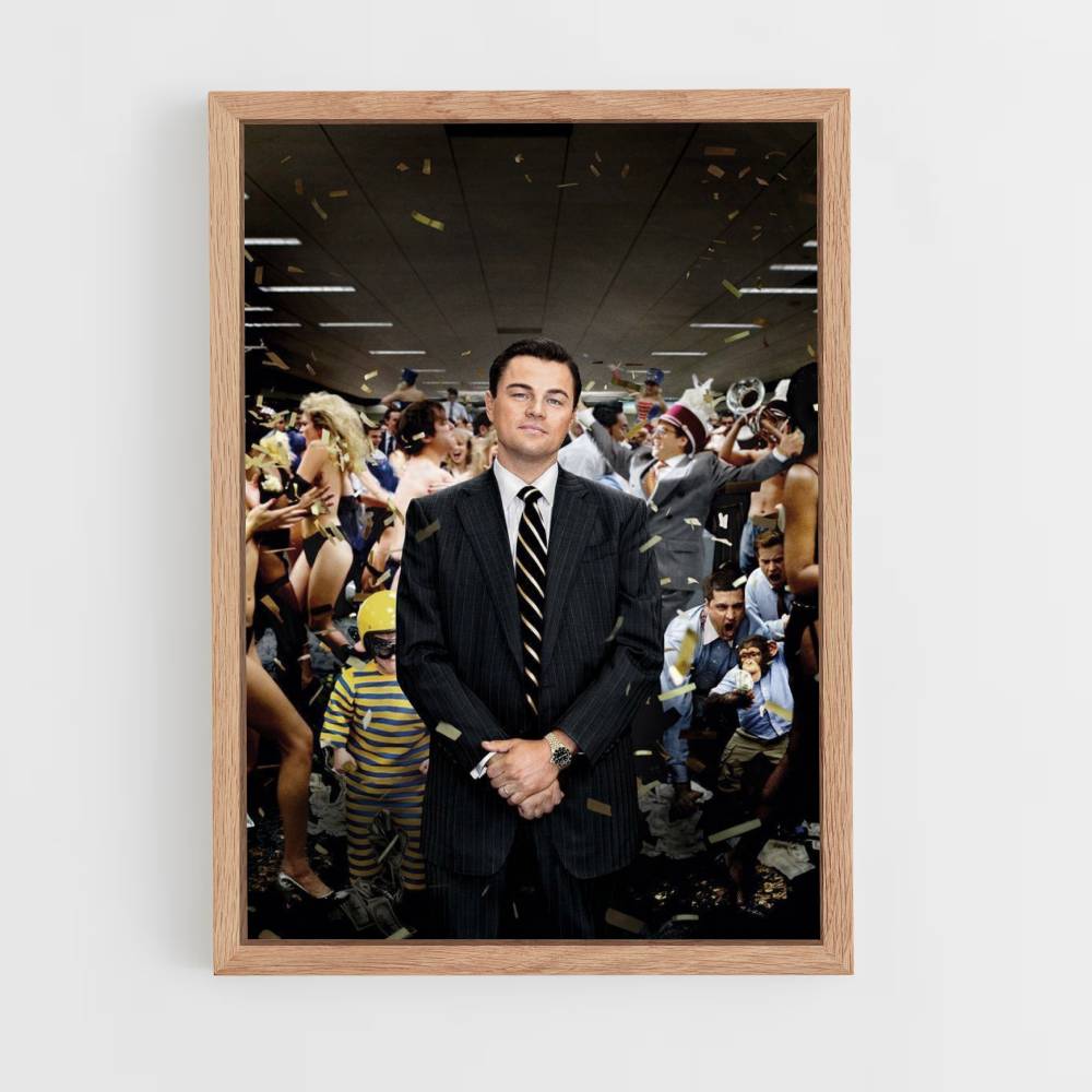 Poster Jordan Belfort Bureaux