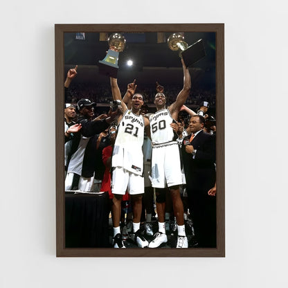 tim-duncan-11 cadre Bois foncé