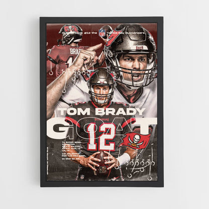 Poster Tom Brady Goat