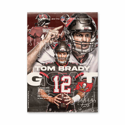 Poster Tom Brady Goat