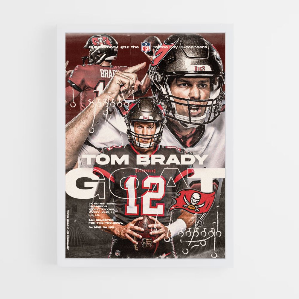 Poster Tom Brady Goat