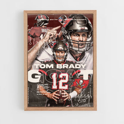 Poster Tom Brady Goat