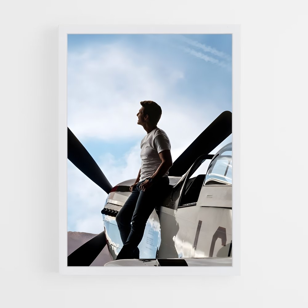 top-gun-1 cadre Blanc