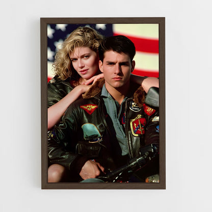 top-gun-12 cadre Bois foncé