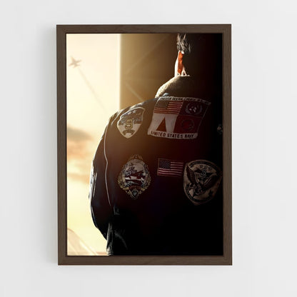 top-gun-5 cadre Bois foncé