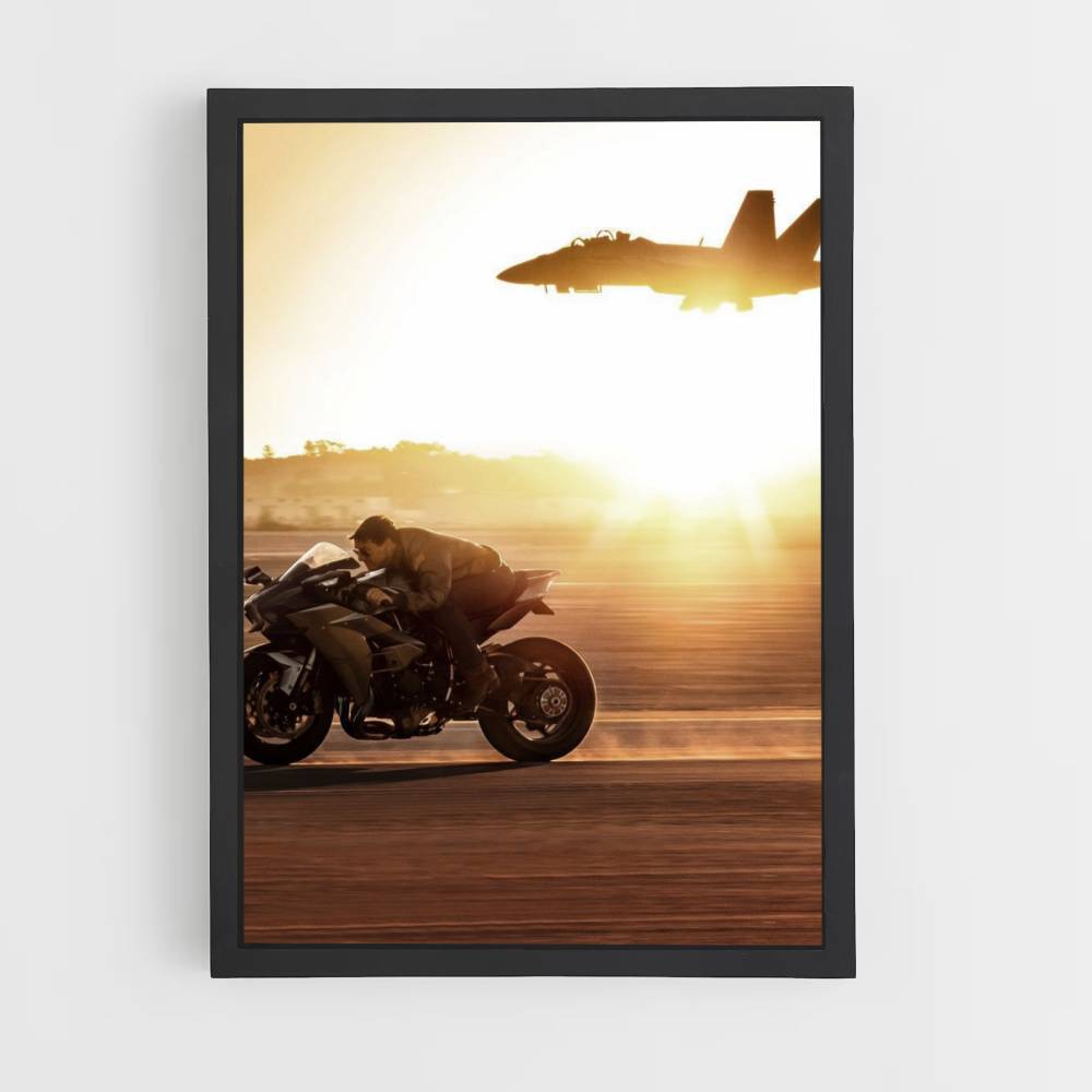 Poster Top Gun Moto Avion