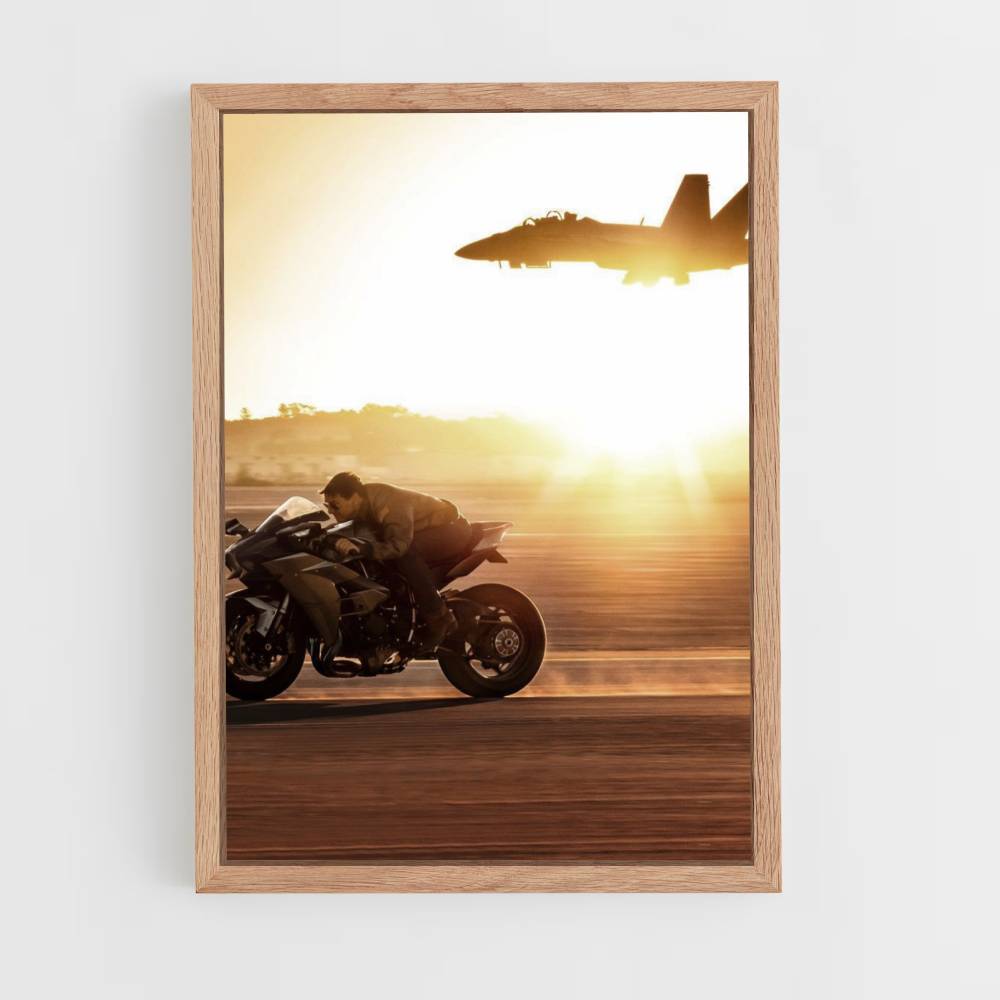 Poster Top Gun Moto Avion