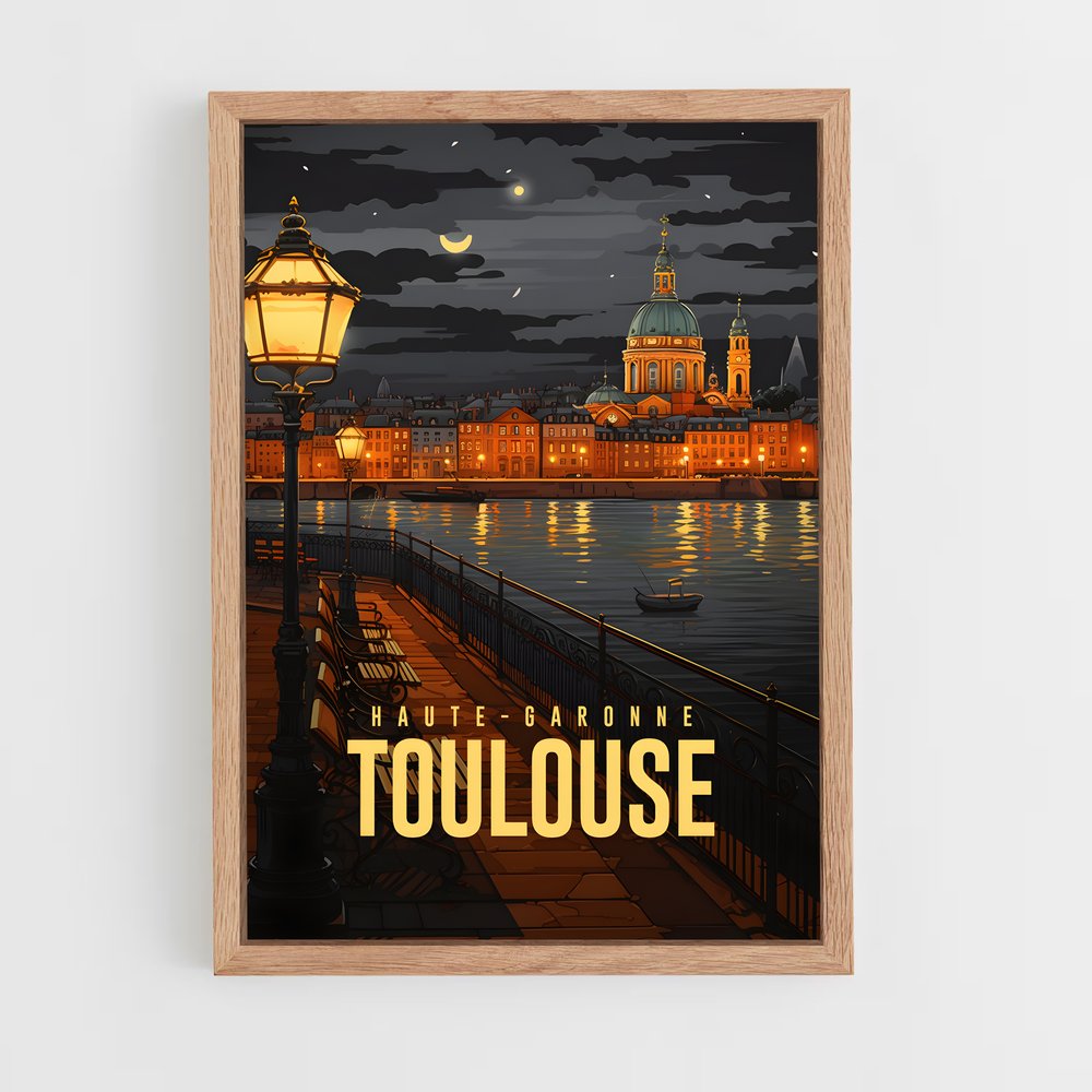 toulouse-7 cadre Bois clair