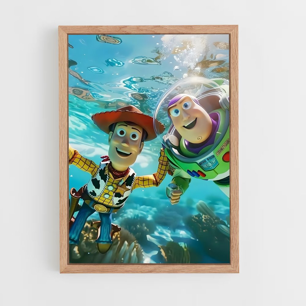 toy-story-11 cadre Bois clair