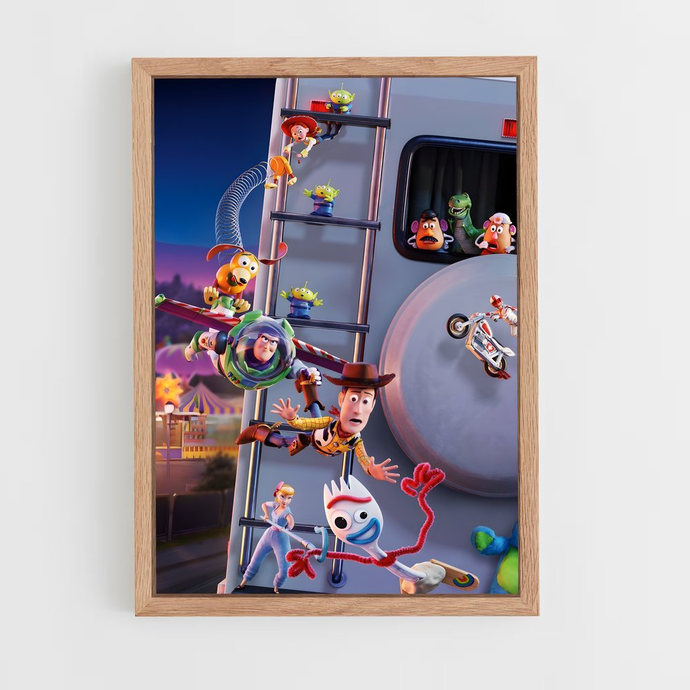 toy-story-6 cadre Bois clair
