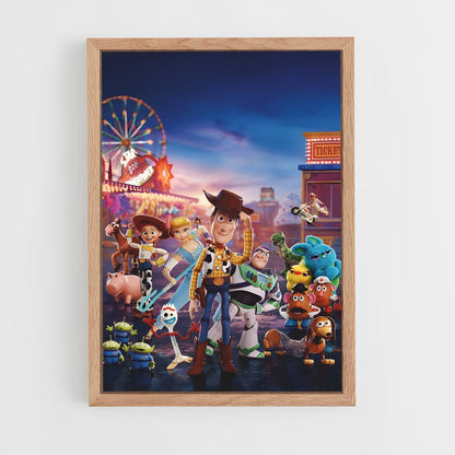 toy-story-8 cadre Bois clair