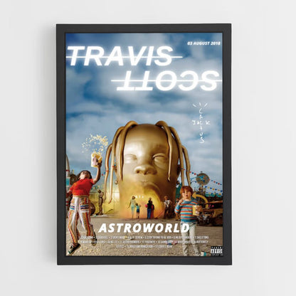 Poster Travis Scott Doré