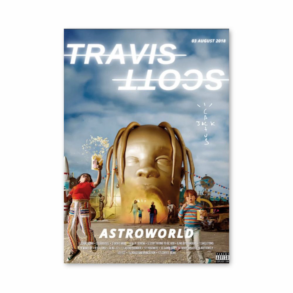 Poster Travis Scott Doré