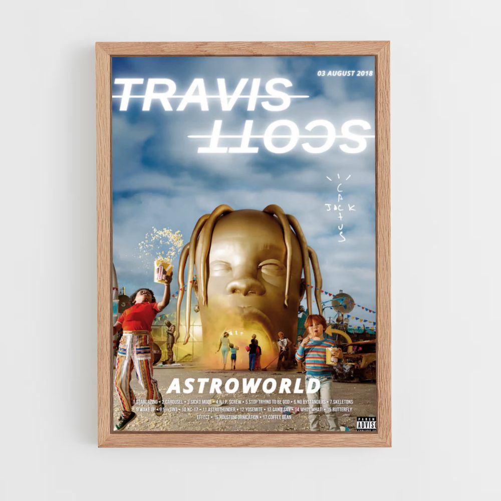 Poster Travis Scott Doré