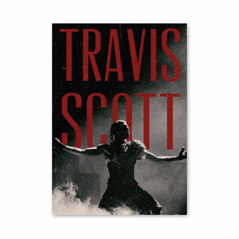 Poster Travis Scott Rouge