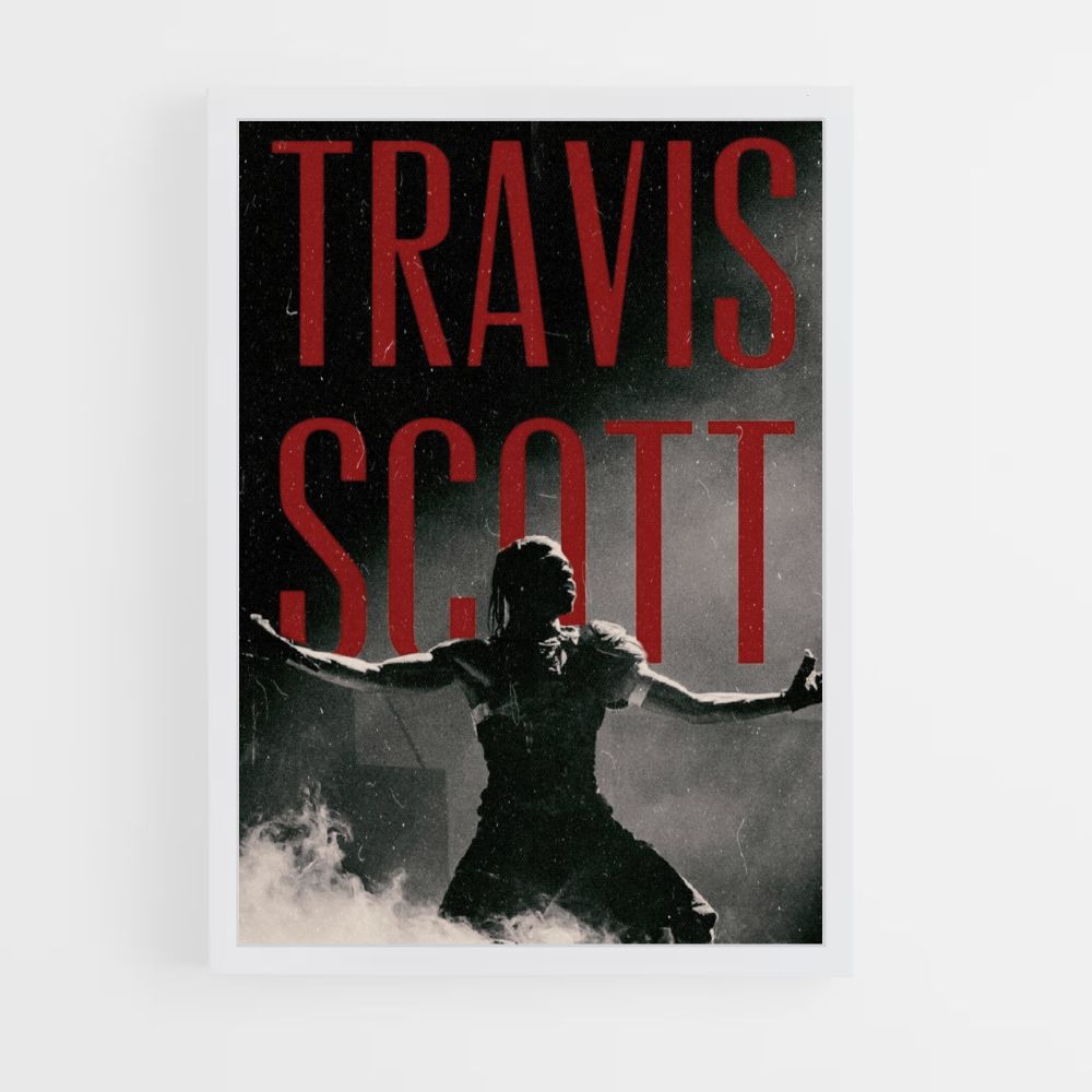 Poster Travis Scott Rouge