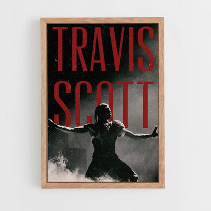 Poster Travis Scott Rouge