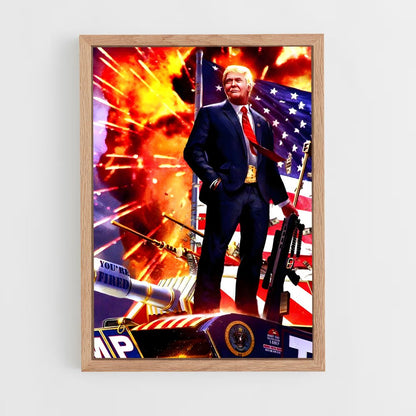 trump-1 cadre Bois clair