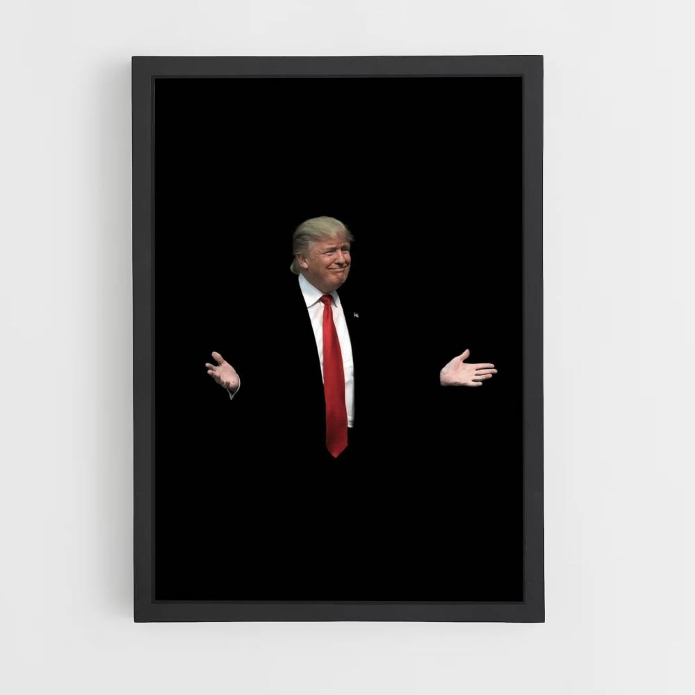 Poster Donald Trump Noir