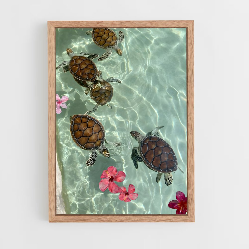 turtle-4 cadre Bois clair