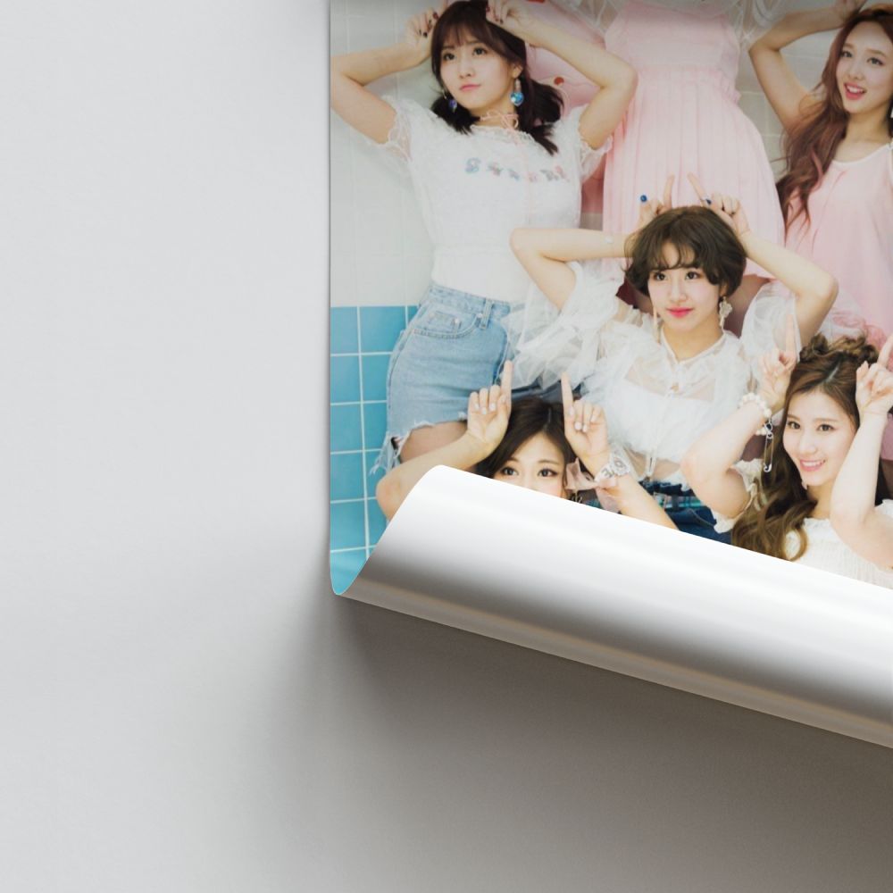 Poster Twice Bleu Rose