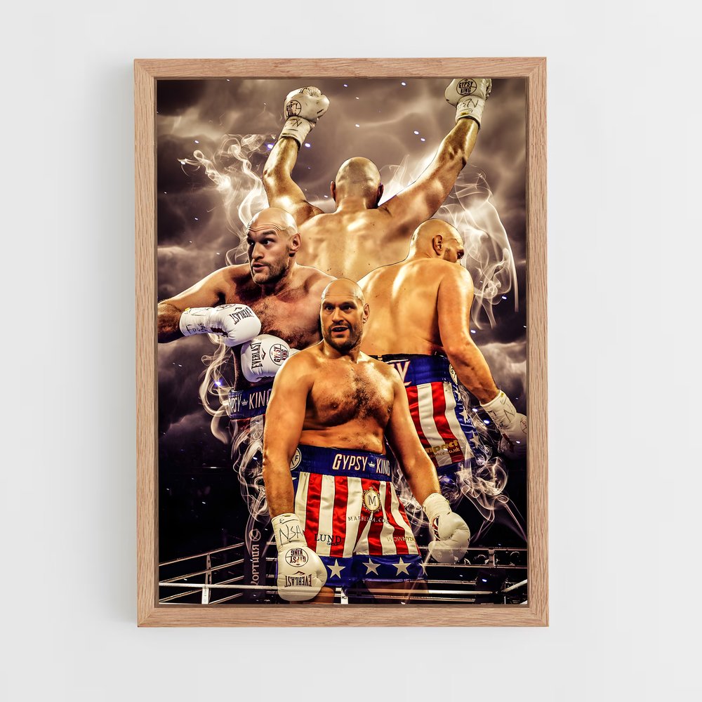 tyson-fury-10 cadre Bois clair