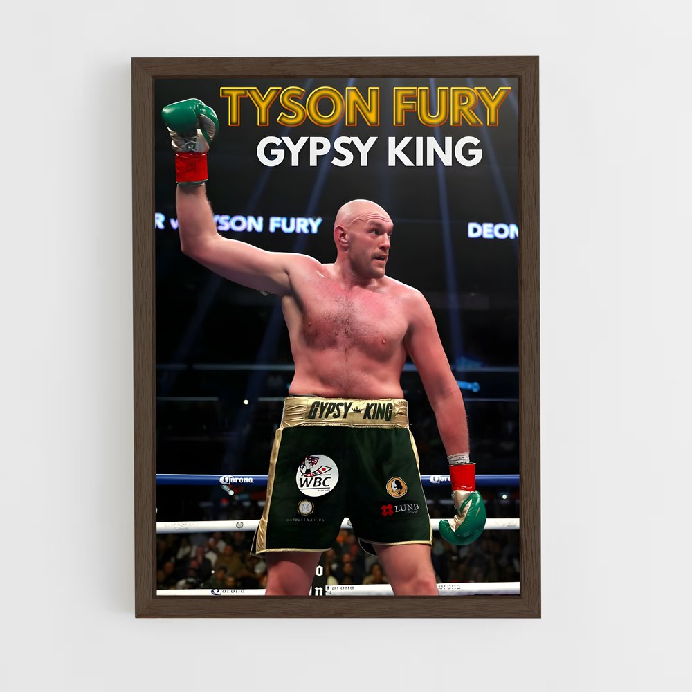 tyson-fury-5 cadre Bois foncé