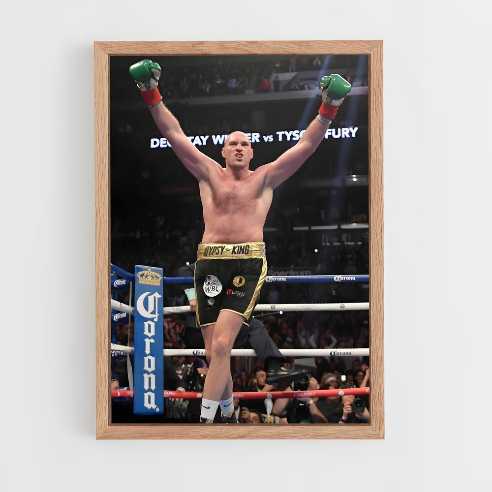 tyson-fury-7 cadre Bois clair