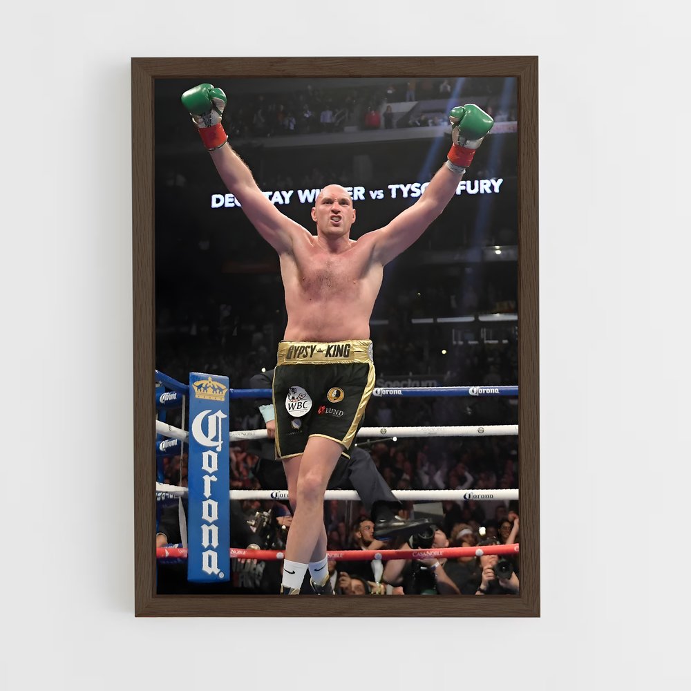 tyson-fury-7 cadre Bois foncé