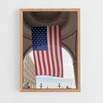 Poster Drapeau USA