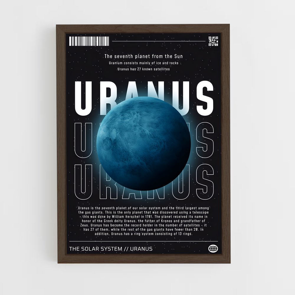 uranus-3 cadre Bois foncé