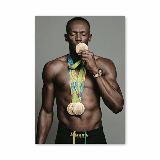 Poster Usain Bolt Médaille