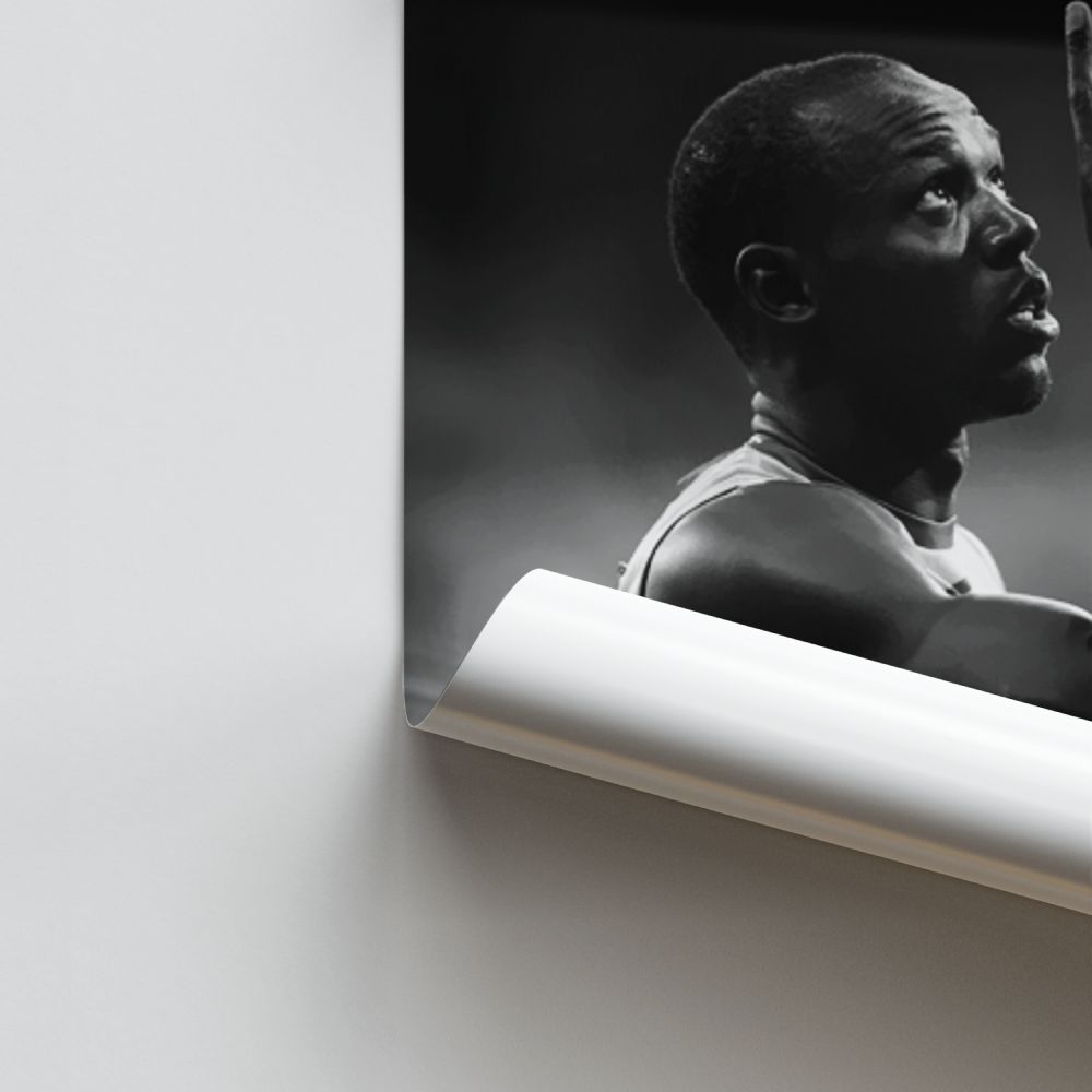 Poster Usain Bolt Noir et Blanc