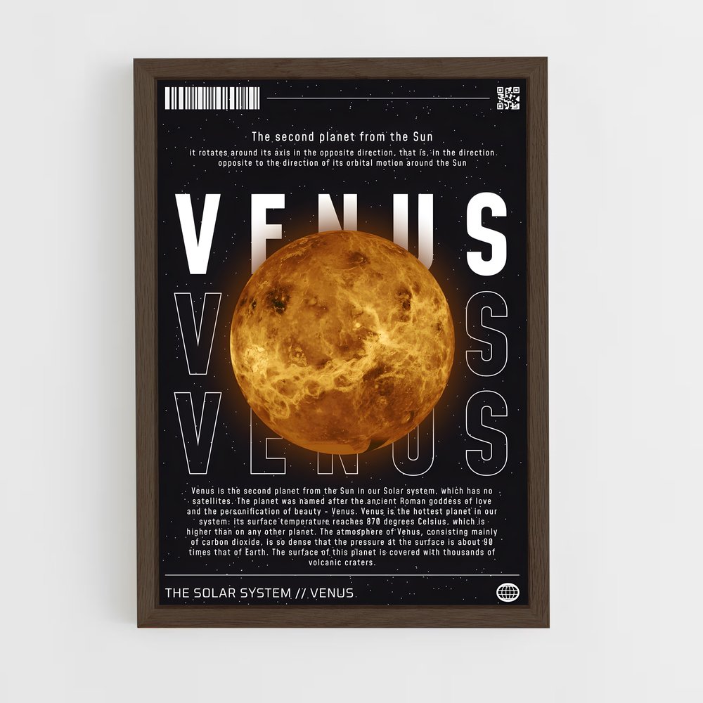 venus-3 cadre Bois foncé