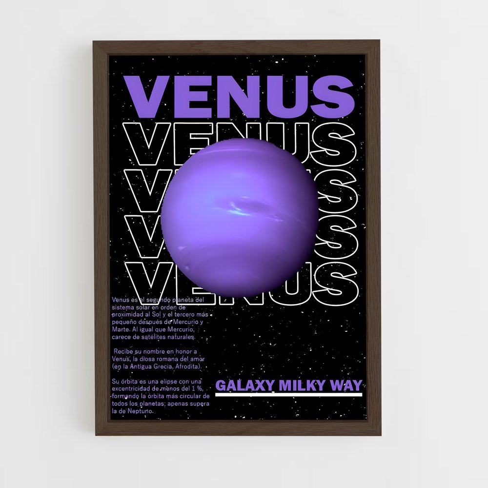 venus-4 cadre Bois foncé