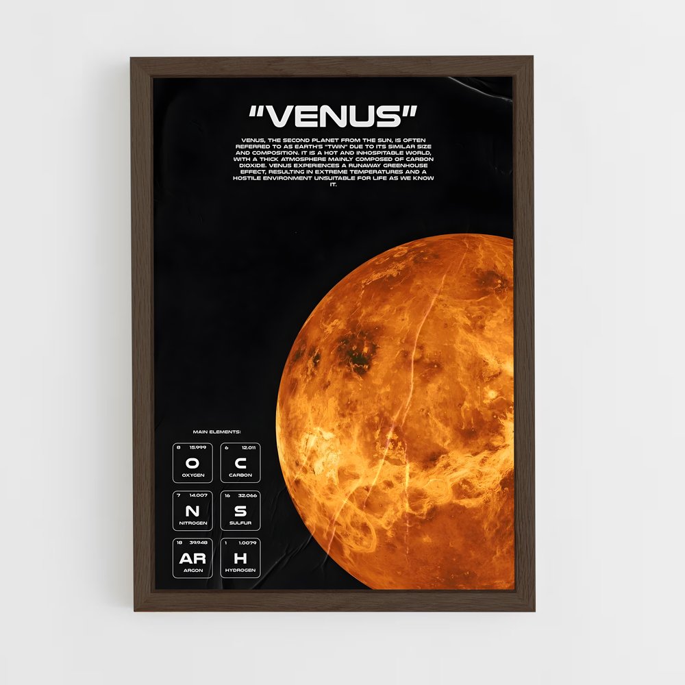 venus-5 cadre Bois foncé
