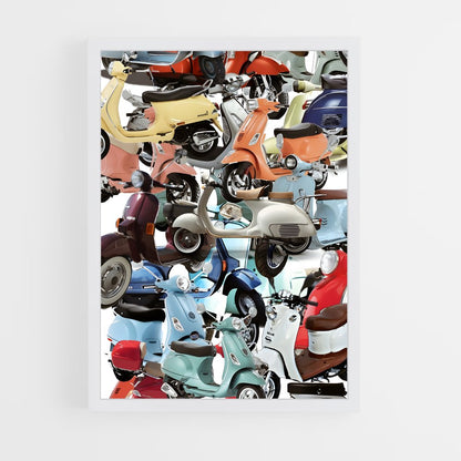 vespa-2 cadre Blanc