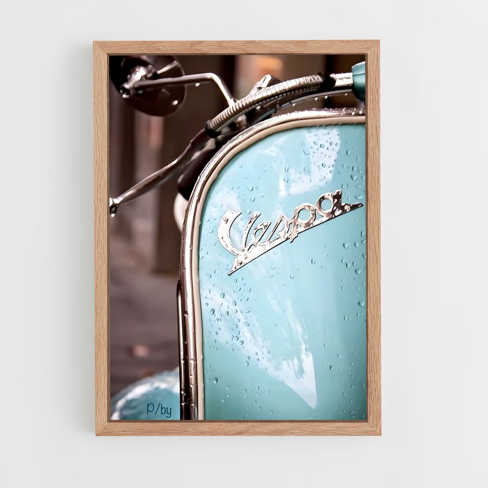 vespa-3 cadre Bois clair
